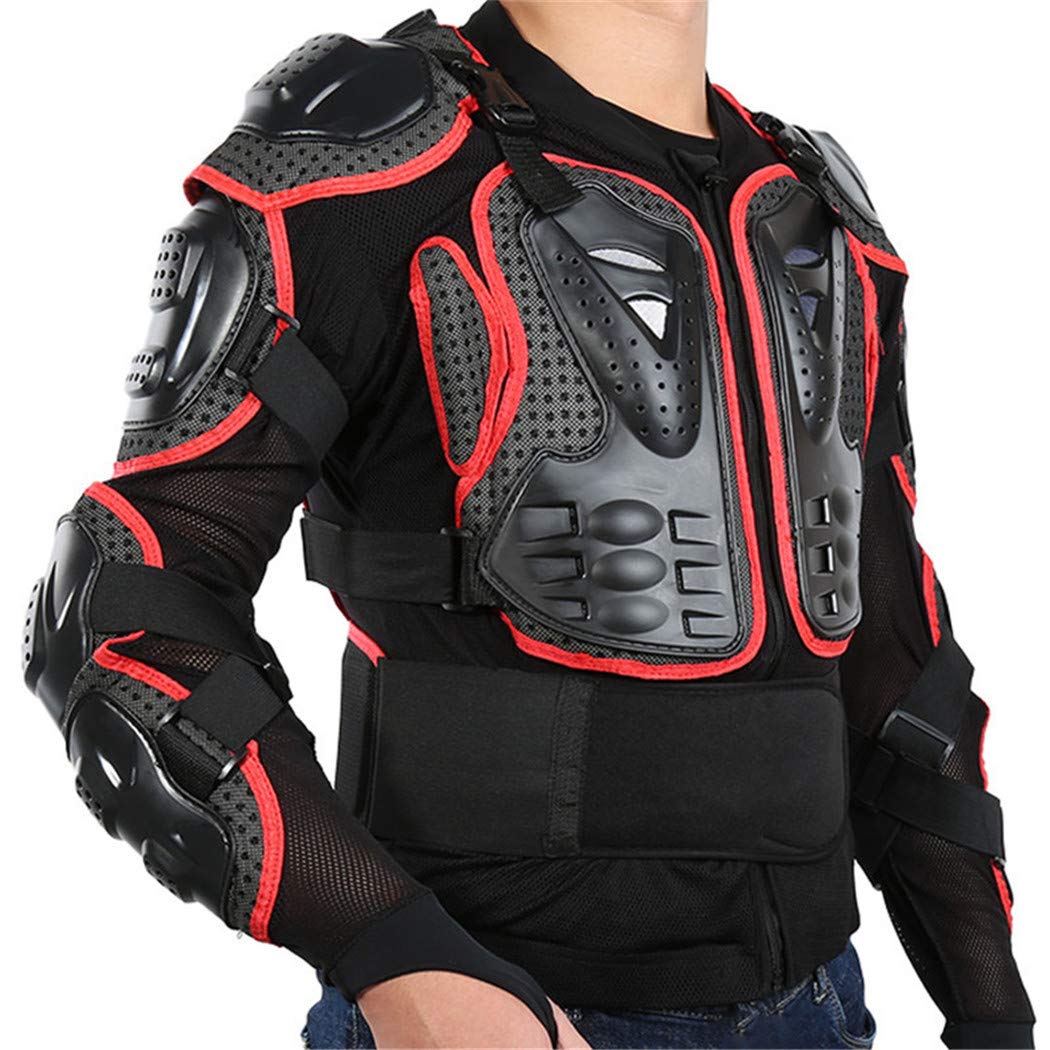 Motorcycle Jacket Motorbike Riding Jacket Full Body Armor for Men Spine Chest Protection Gear — view 2