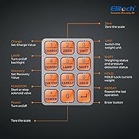 Vista 5 de Elitech LMC-300A Balanza de carga de refrigerante HVAC Freon Recuperación de pesaje 150kg con válvula de carga de apertura/parada automática