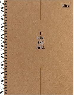 Caderno Espiral Universitário Kraftwork 20,0 x 27,5cm 1 matéria 80 folhas 56g/m² Tilibra