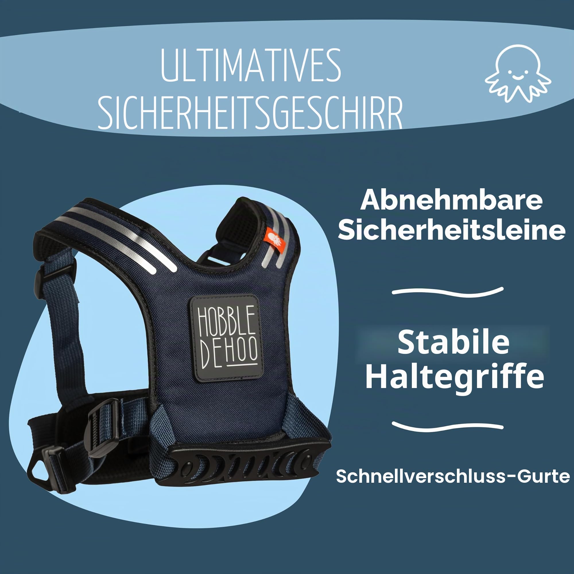 Hobbledehoo Active Kindergeschirr, sorgt für Sicherheit im Alltag und unterstützt das Sensibilisieren von Autismus, für Kleinkinder und Kinder im Alter von 2–7 Jahren