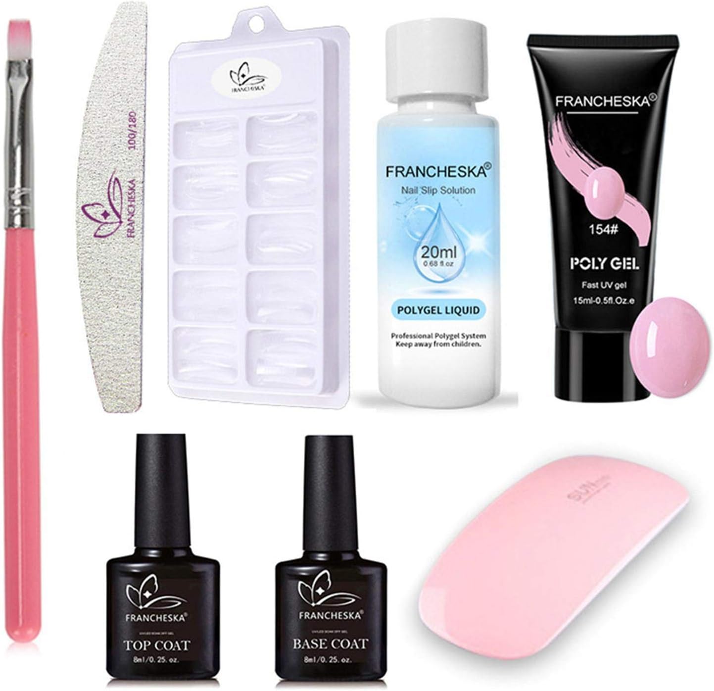 ジェルネイル セット 長さだし 正規店 ポリジェルセット Uv Led ネイルキット 初心者 操作簡単初心者用セット 人気セット ポリジェルネイルセット セルフネイルセット 豊かなネイルアートツール ネイルジェルアートキット