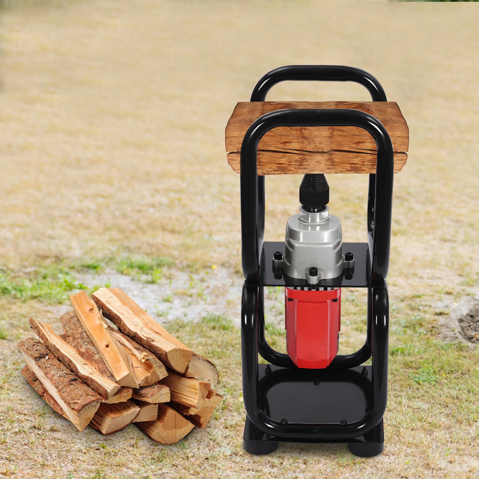 ZGEXING Log Splitter, Wood Splitter Electric Powered,110V Electric Firewood Splitting Machine,Used in Timber Mill, Wood Chopping, Forest Logging