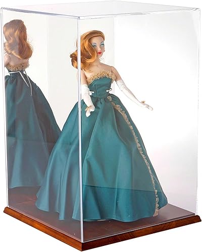 Miniatura 6 de Plymor Vitrina de acrílico transparente con base transparente (parte trasera de espejo), 12 pulgadas de ancho x 12 pulgadas de profundidad x 18