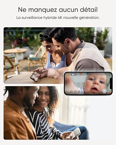 eufy Baby Monitor with E21 Camera, 4K UHD, 5 Inch Display (720p), Hybrid/Offline Wi-Fi Mode, App Control and Monitor, Swivel and Tilt, 8x Zoom, Camera - 2