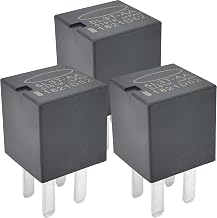 3-Pack 5L3T-AA Relay - 20A 12VDC 4-Pin SPST Automotive Relay - Compatible with Ford F-150/Escape/Explorer - Fixes P0230 Fuel Pump Failures (Replaces Motorcraft RY-1506)