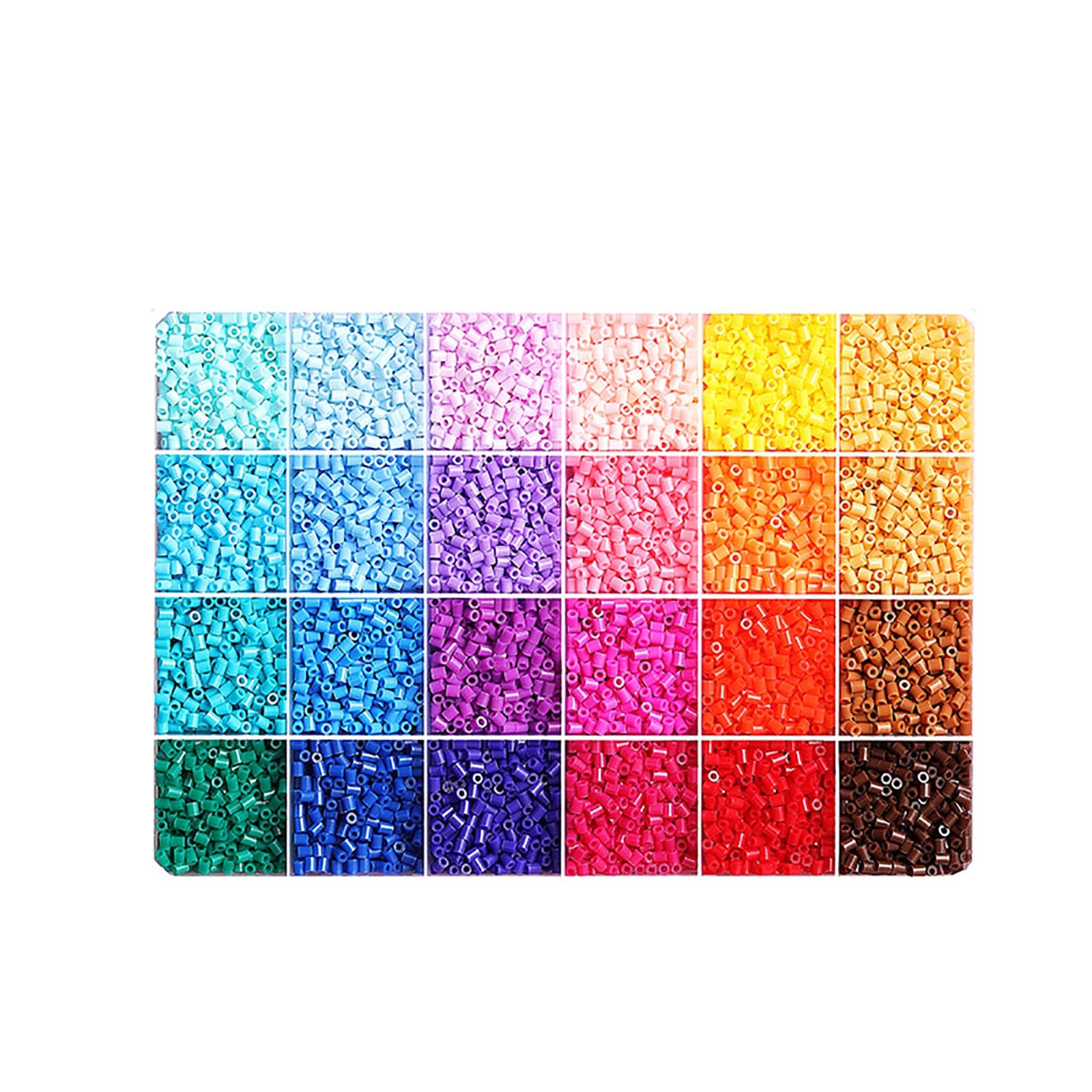 Fuse Beads Kit for Art Crafts, 8400PCS 2.6mm 24 Colors Refill Box, DIY Pixel Art Craft Set for Handmade Gifts, Decor and Creative Projects