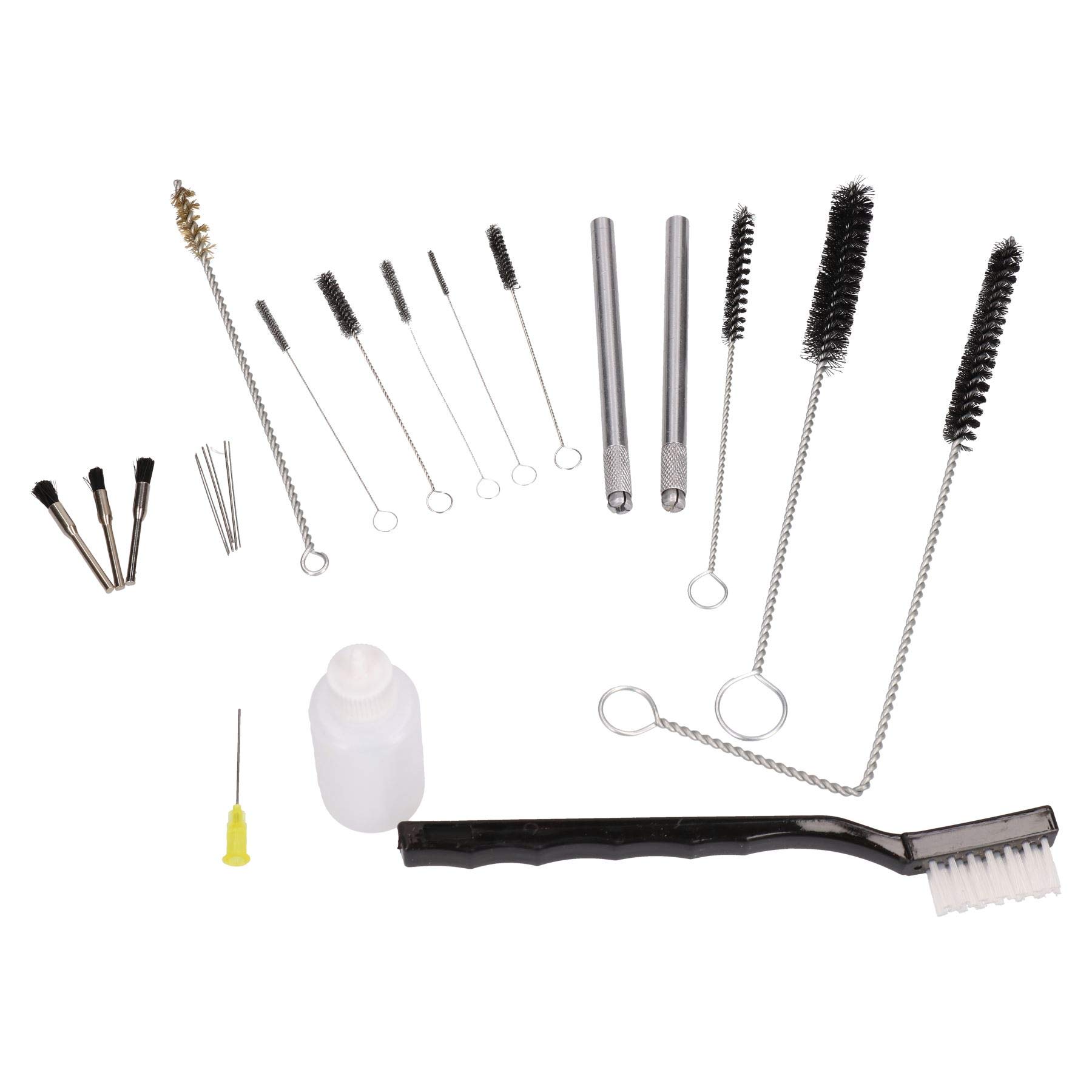 AB Tools Air Spray Gun Cleaning Kit for Air Brushes Suction Gravity Feed HVLP Detail 23pc