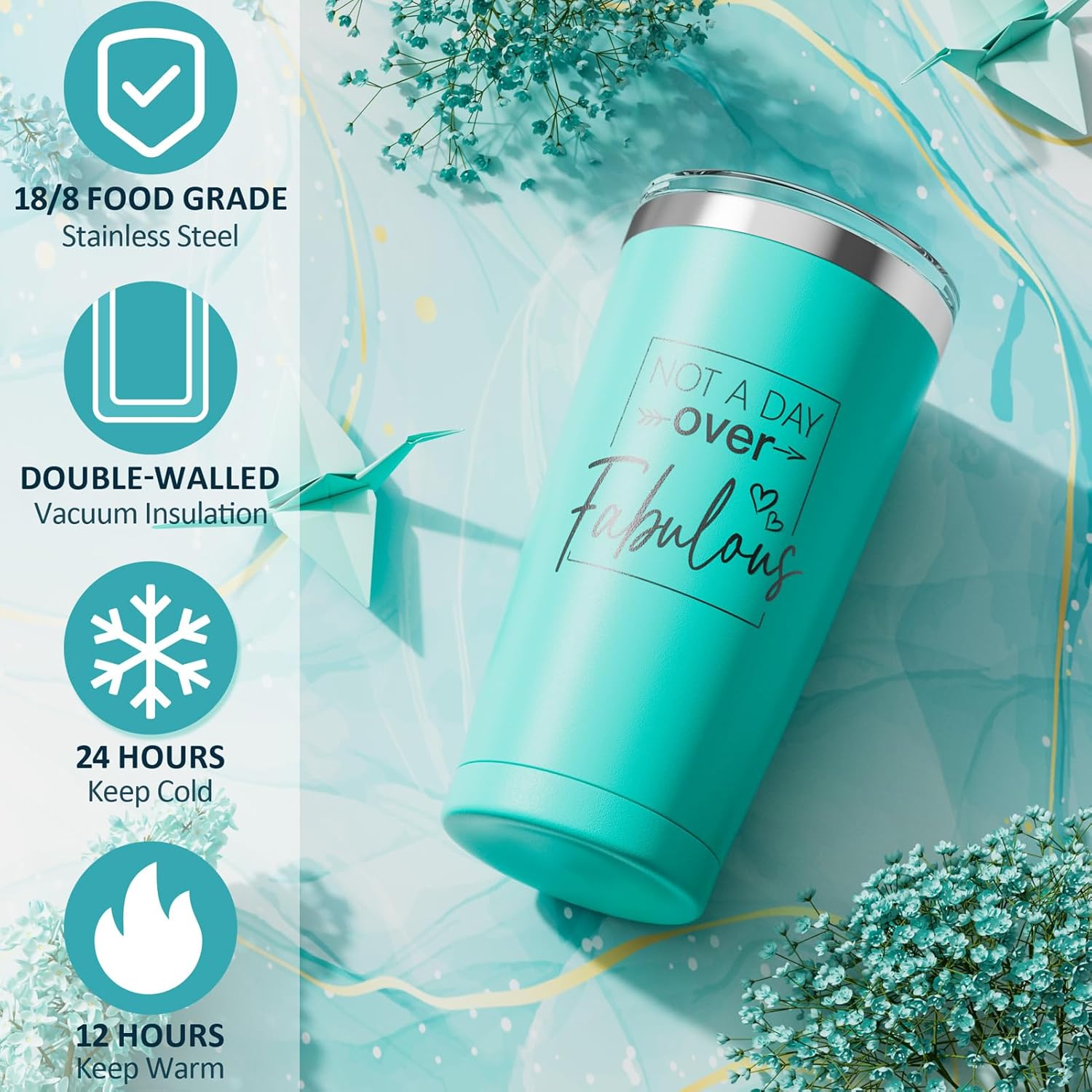 Birthday Gifts for Women Friendship, Ocean Relaxing Spa Gifts Basket Set for Women, Self Care Gifts Unique Happy Birthday Gift Idea for Mom Her Best Friends Sister Wife Girlfriend Coworker Teacher - Image 4