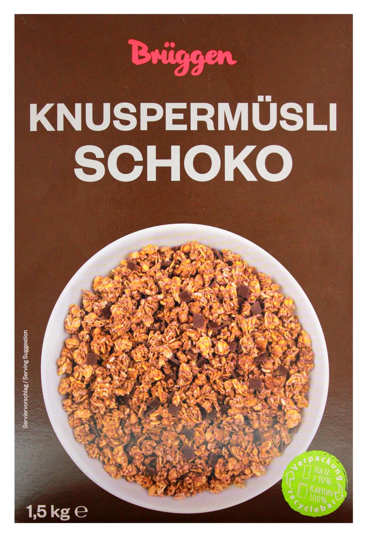 Brüggen Knuspermüsli Schoko, 4er Pack (4 x 1.5kg)