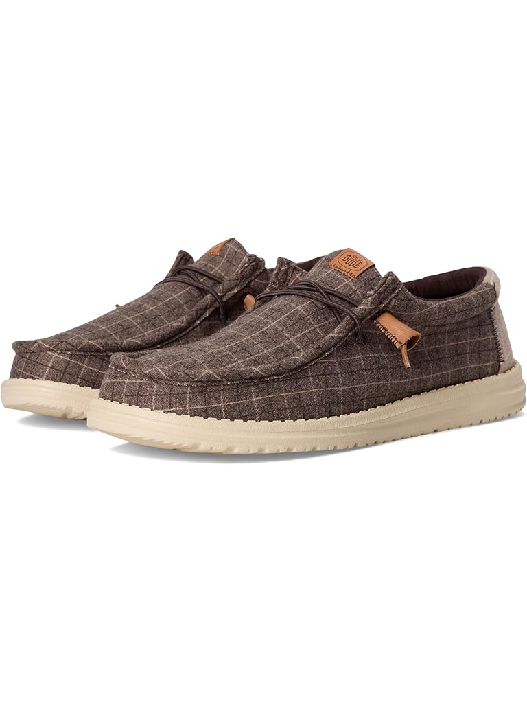 Taupe Hey Dude Wally Plaid Corduroy
