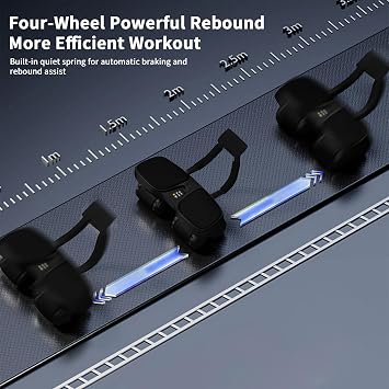 Ab Roller Exercise Wheel with Return, Push Up Board, 4 in 1 Detachable Ab Roller for Push-Up, Plank, Mountain Climber & Knee Mode, Includes Elbow Support & Knee Pad