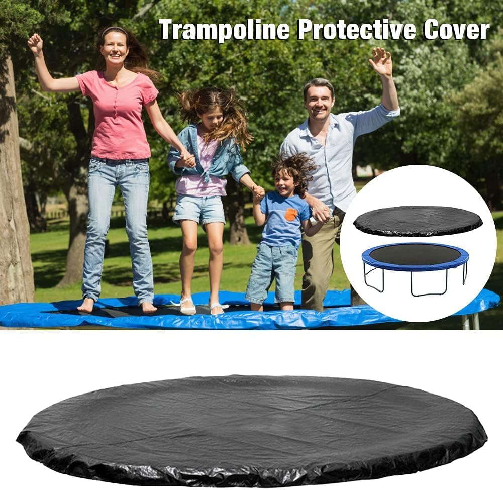 Pokrowiec na trampolinę na zewnątrz pasuje do trampolin 16FT do 16FT Czarna ochrona odporna na warunki atmosferyczne Uniwersalne akcesoria do trampoliny (rozmiar: 3,5 m)