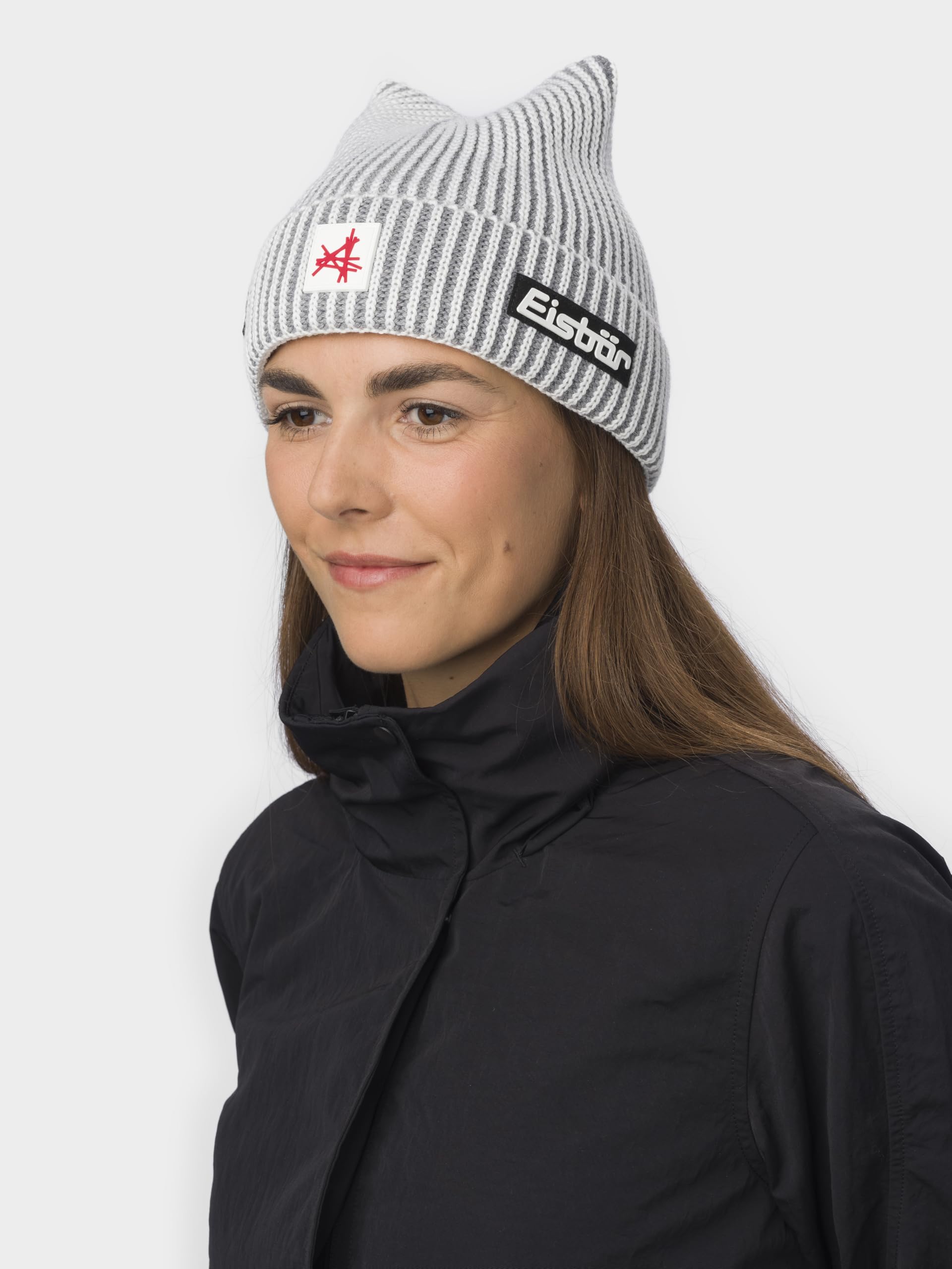 Eisbär Czapka męska i damska Sorra Ski Austria – czapka zimowa z merynosów unisex z polarem chroni przed zimnem i wiatrem – czapka z dzianiny, ciepła czapka beanie, oddychająca czapka narciarska z