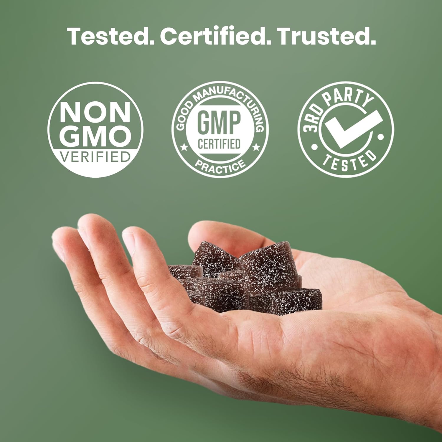 Cured 3 in 1 - Pure Himalayan Shilajit Gummies for Men & Women | Sea Moss Ashwagandha, & Manuka Honey Organic with 85+ Trace Minerals | All-Natural & 100% Vegan | Non-GMO | Made in America - Image 5