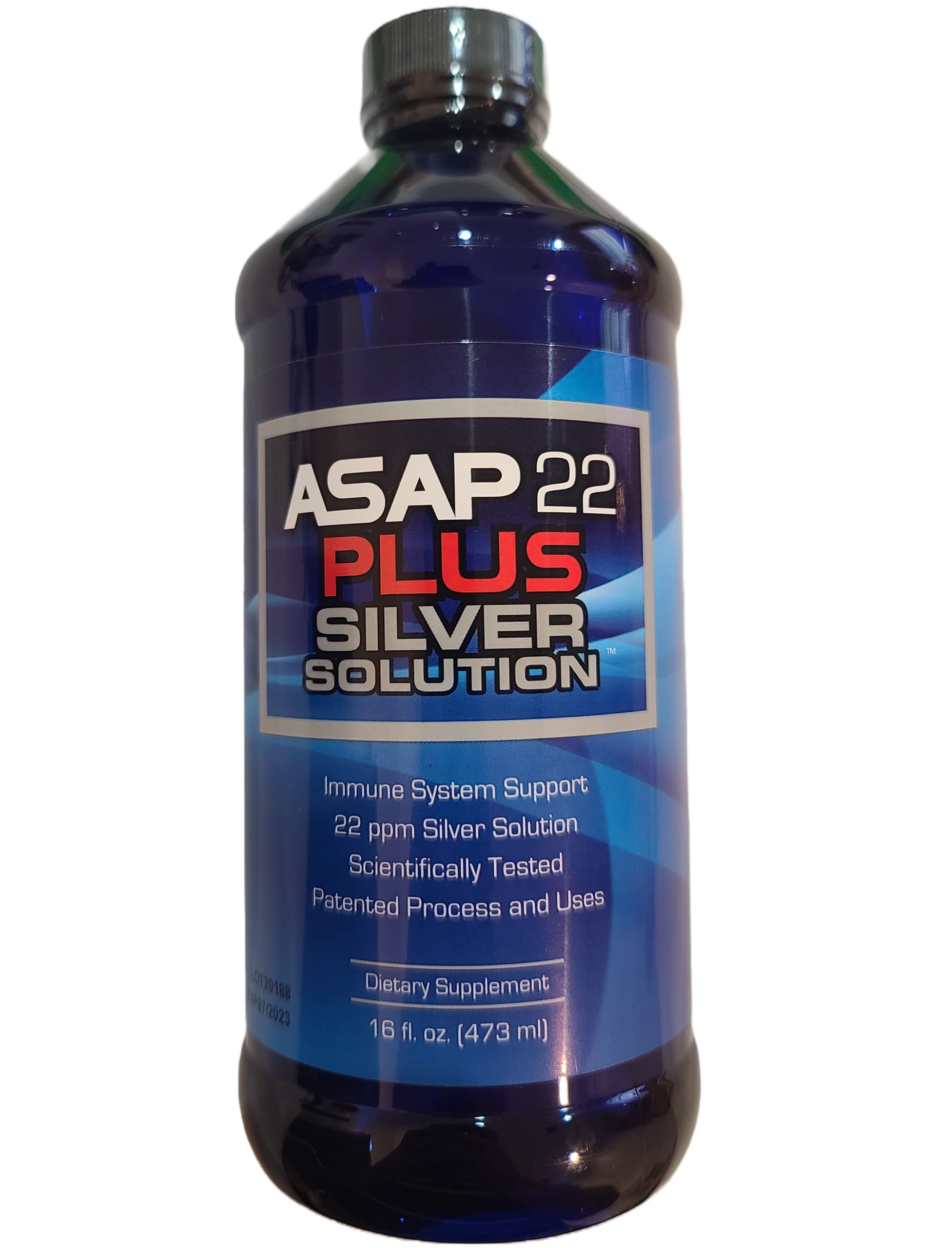 American Biotech Labs - ASAP 22 Plus Silver Solution - Immune System Support, 22 ppm Silver Solution Dietary Supplement - (16 oz)