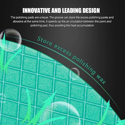 Miniatura 20 de Almohadilla amarilla de corte medio, almohadillas de pulido SPTA 3 piezas de cara de 6.5 pulgadas para placa de respaldo de 6 pulgadas, almohadillas