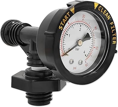 24850-0105 Air Relief Valve&Gauge Assembly Compatible with Sta-Rite System | Compatible with Sta-Rite System 3 Modular Media SM SeriesS7M120, S7M400, S8M150, S8M500, S7D75, S8D110, S8S70, S7S50