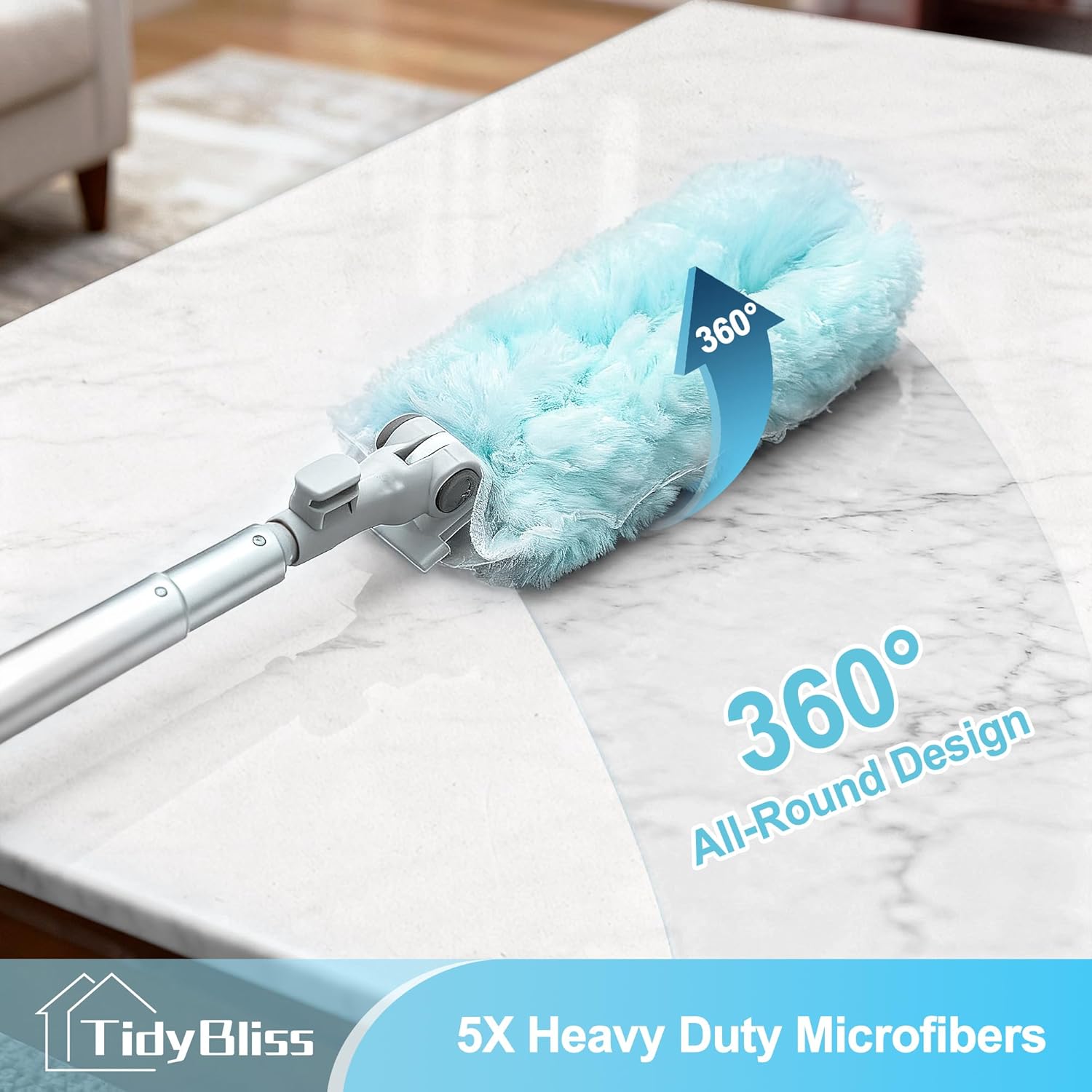 Extendable Dusters for Cleaning patible with Swiffer, Super Long Handle