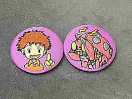 デジモン　泉光子郎&テントモン 缶バッジ Amazon.co.jp: デジモン デジモン展 刺繍缶バッジ テントモン 泉