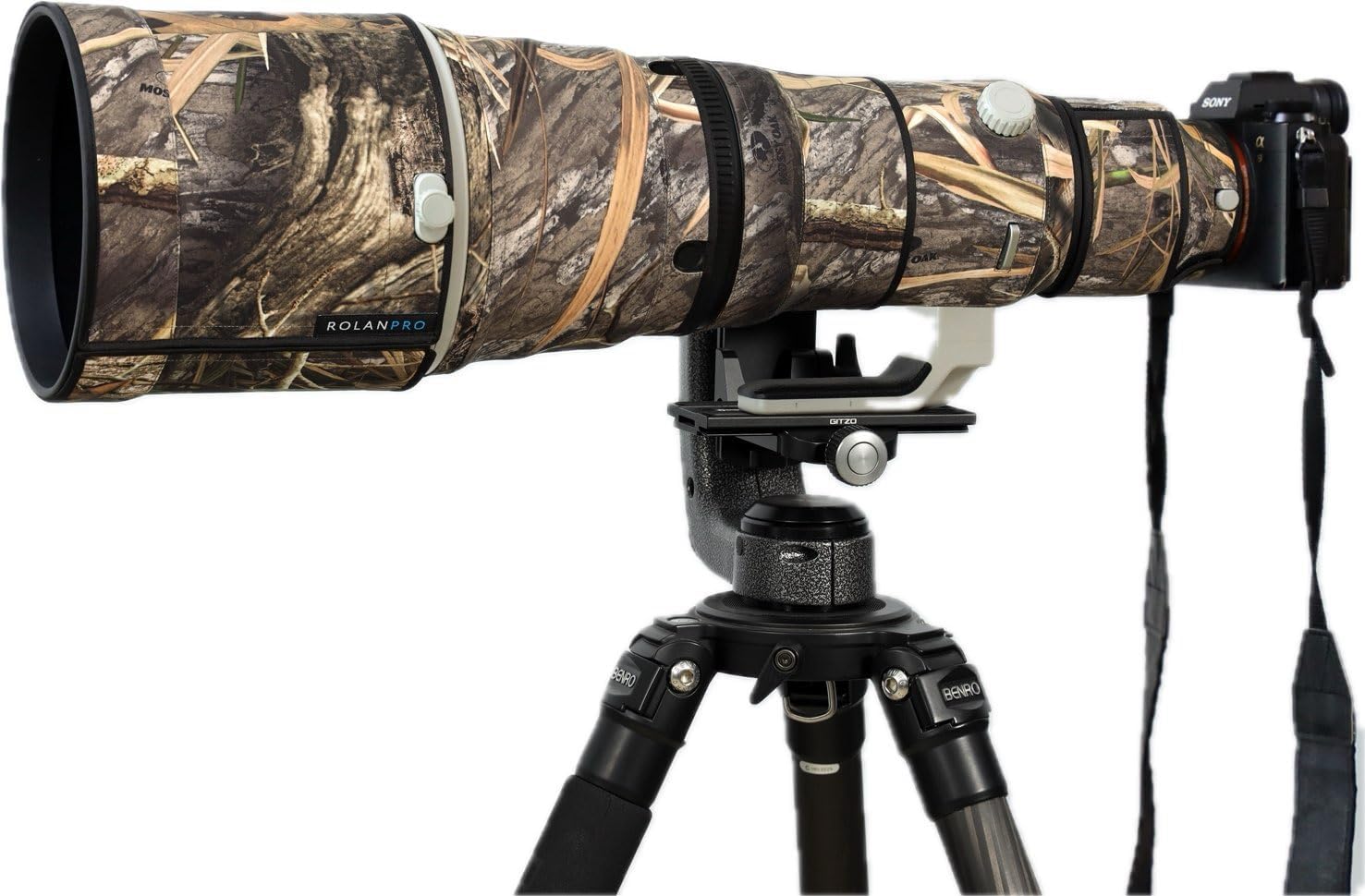 ROLANPRO Nylon Waterproof Lens Camouflage Rain Cover for Sony FE 600mm F/4 GM OSS Lens Protective Case Guns Clothing-#20 Jungle Waterproof