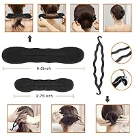 Vista 2 de Kit de 40 herramientas de bricolaje para trenzar y modelar el cabello, accesorios de moda Number-one con herramientas de peinado en espiral