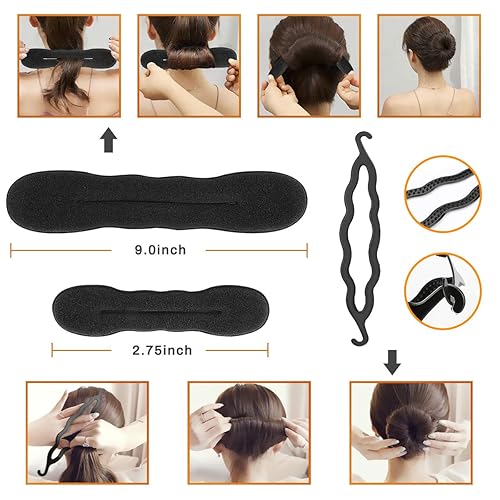 Miniatura 2 de Kit de 40 herramientas de bricolaje para trenzar y modelar el cabello, accesorios de moda Number-one con herramientas de peinado en espiral para