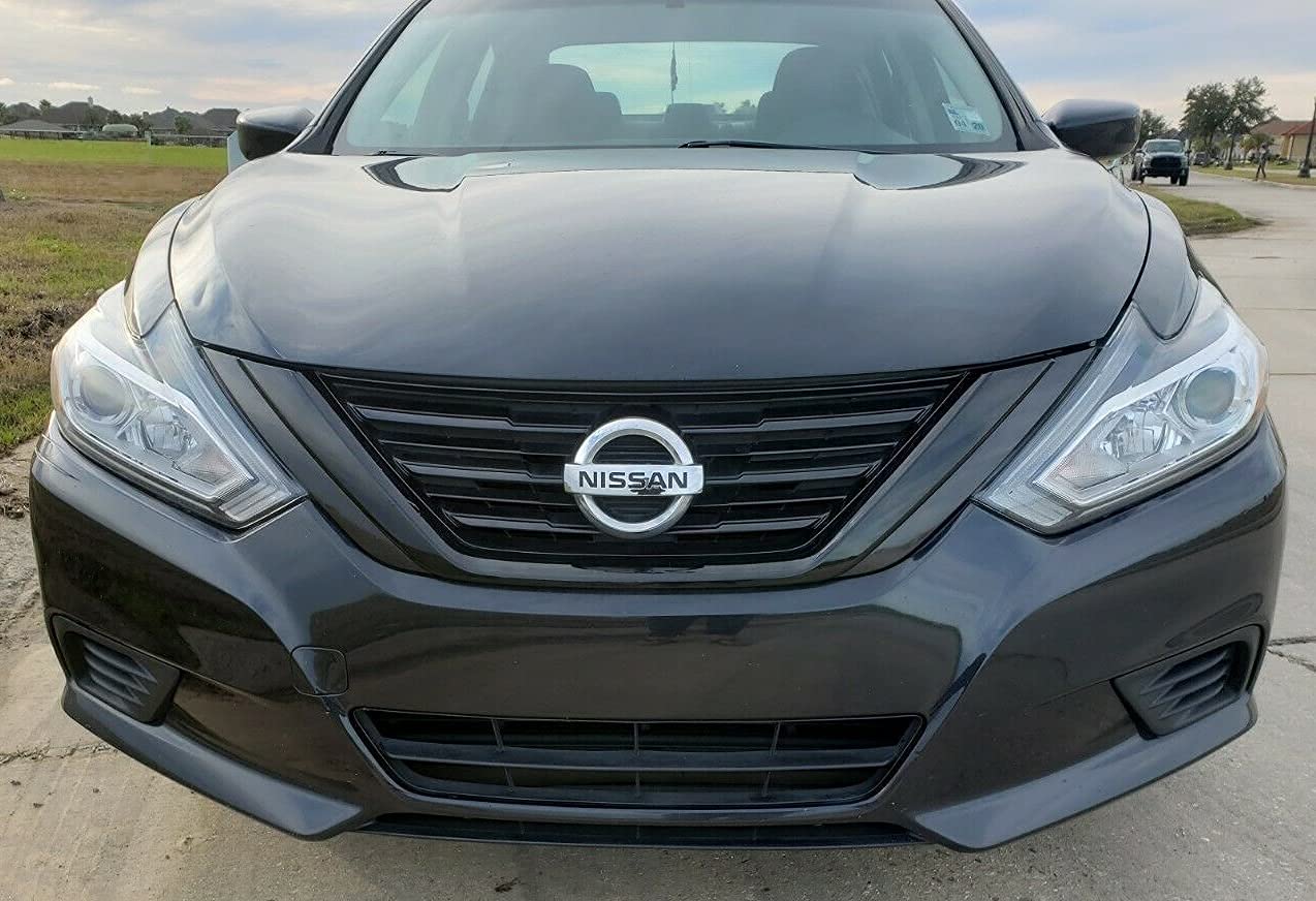 Front Upper Bumper Grille For 2016-2018 Nissan Altima - Black & Chrome Factory Style, Direct Replacement, 1-Year Warranty 13 thumbnail image