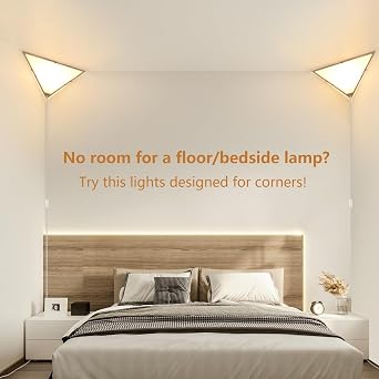 2 Pack Corner Lights for Living Room and 2 Pack Clear Extension Cord 10 ft