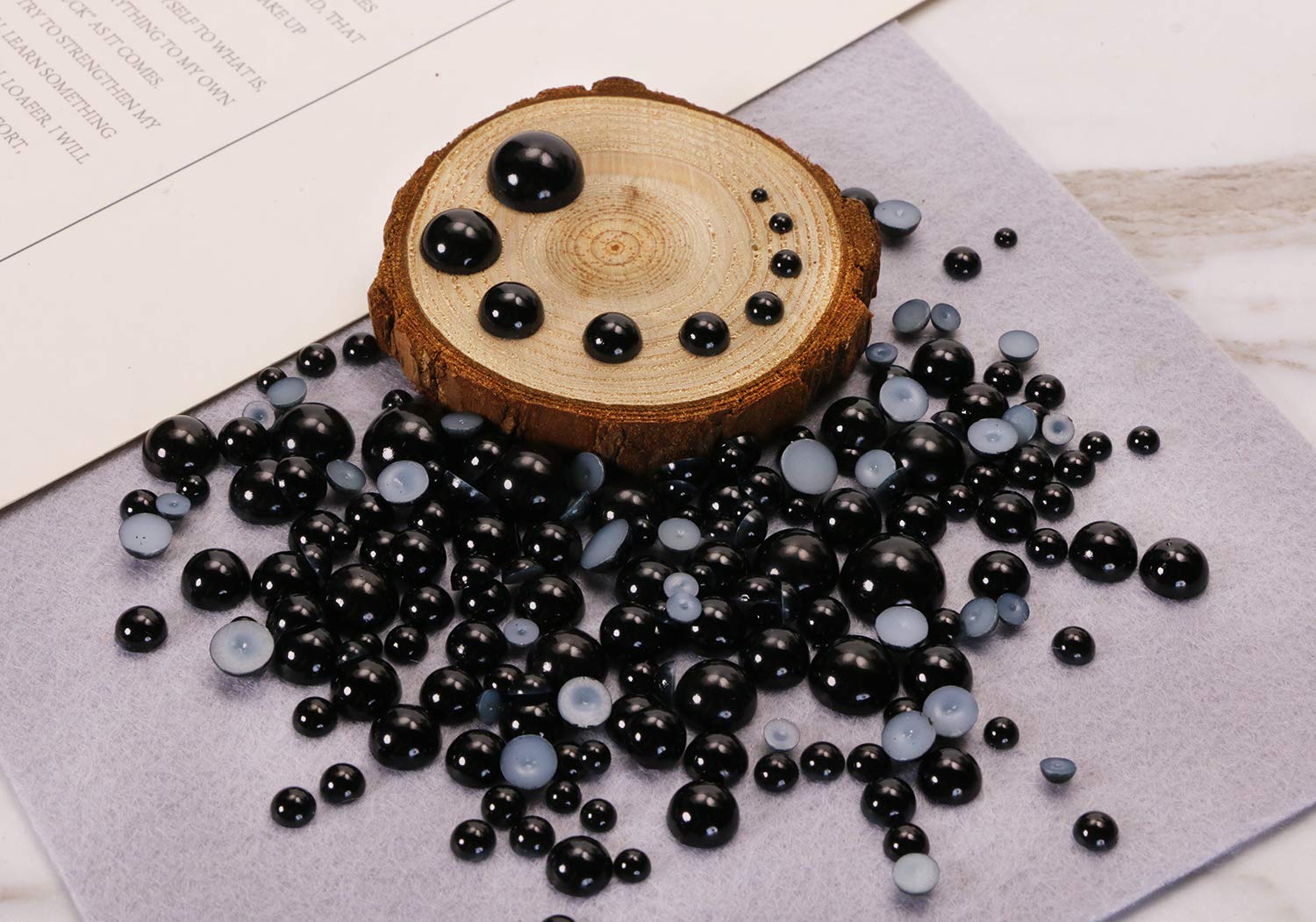 700 Stück Flache Rückseite Perlen 8 Mm – Halbrund, Rot, Für Schmuck, Nagelkunst, Dekoration, DIY