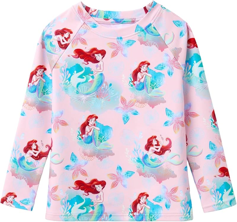Marvel Spiderman Rash Guard Shirts Minnie Swim Shirt Boy/Girl 2-14Y