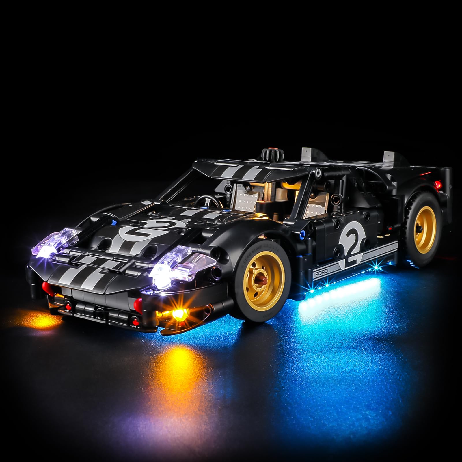 LIGHTAILING Led Light for Lego-42223 1966 Ford-GT40 MKII Race-Car - Easy Install, Hidden Wiring, Home Decor & Gift-Ready (Model Not Included)