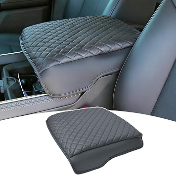 PIMCAR Center Console Cover for 2019-2025 2026 Dodge Ram 1500 2500 3500 Accessories Comfortable Leather Armrest Cushion Anti Scratch Waterproof Console ProtectorBucket Seat Only