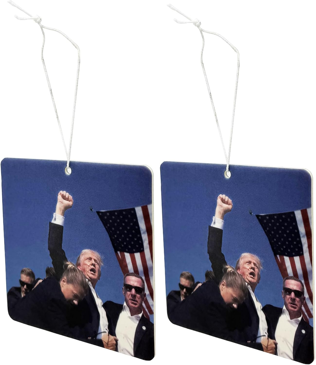 Trump Fight Car Air Freshener, Patriotic Trump Merchandise