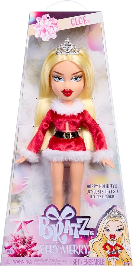 Muñeca de moda Bratz Very Merry Cloe edición navideña miniatura 6