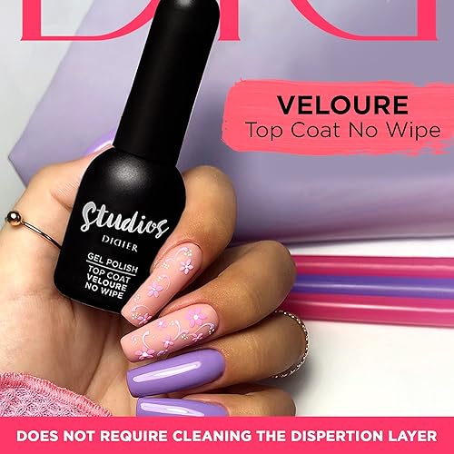 Miniatura 3 de DIDIER LAB - Gel Polish Studios Top Coat Veloure - Capa protectora superior de esmalte de gel - Mate - Suaviza las irregularidades de las uñas - Sin