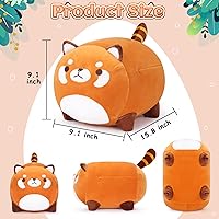 Vista 2 de Red Panda Stuffed Animal, 15.8"Red Panda Plush Toys, Cute Bear Plushie Toy Stuffed, Red Panda Plush Pillow Plushies Gifts, Hugging Pillow Room