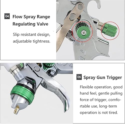 Miniatura 8 de Mini pistola pulverizadora para pintura de coches, 0.079in