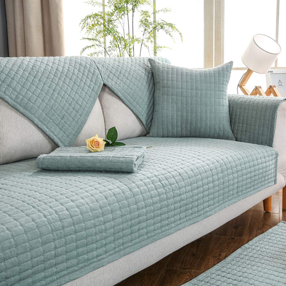 DULPLAYSofa furniture,Protector for pet dog Sofa slipcover Solid color Thicken Sofa throw covers Anti-slip Waterproof Multi-size-B 110x240cm(43x94inch)