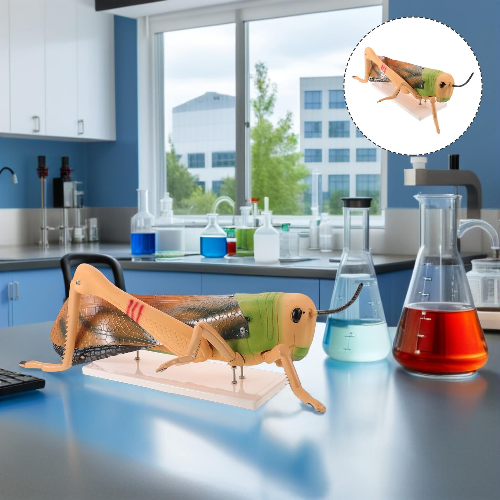 SHINEOFI Figura Desmontable de Insectos para Laboratorio de Biología y Aula de Ciencias en Pvc