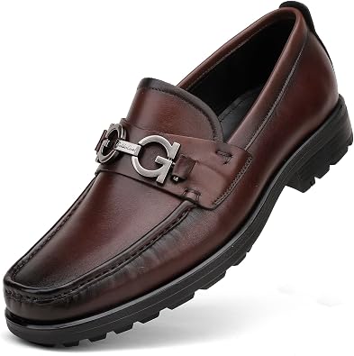 Mens Luxury Black Leather Penny Loafers, Classic Fashion Handmade Dress Shoes Casual Slip-on Loafer for Mens