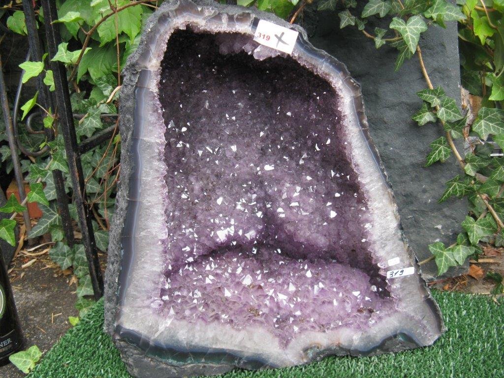 Natural Mente – Ametista, 32,2 kg, 42 x 38 cm Geode, Mineral, Cristallo, Heil pietra, Drusa di Ametista, N. 3319