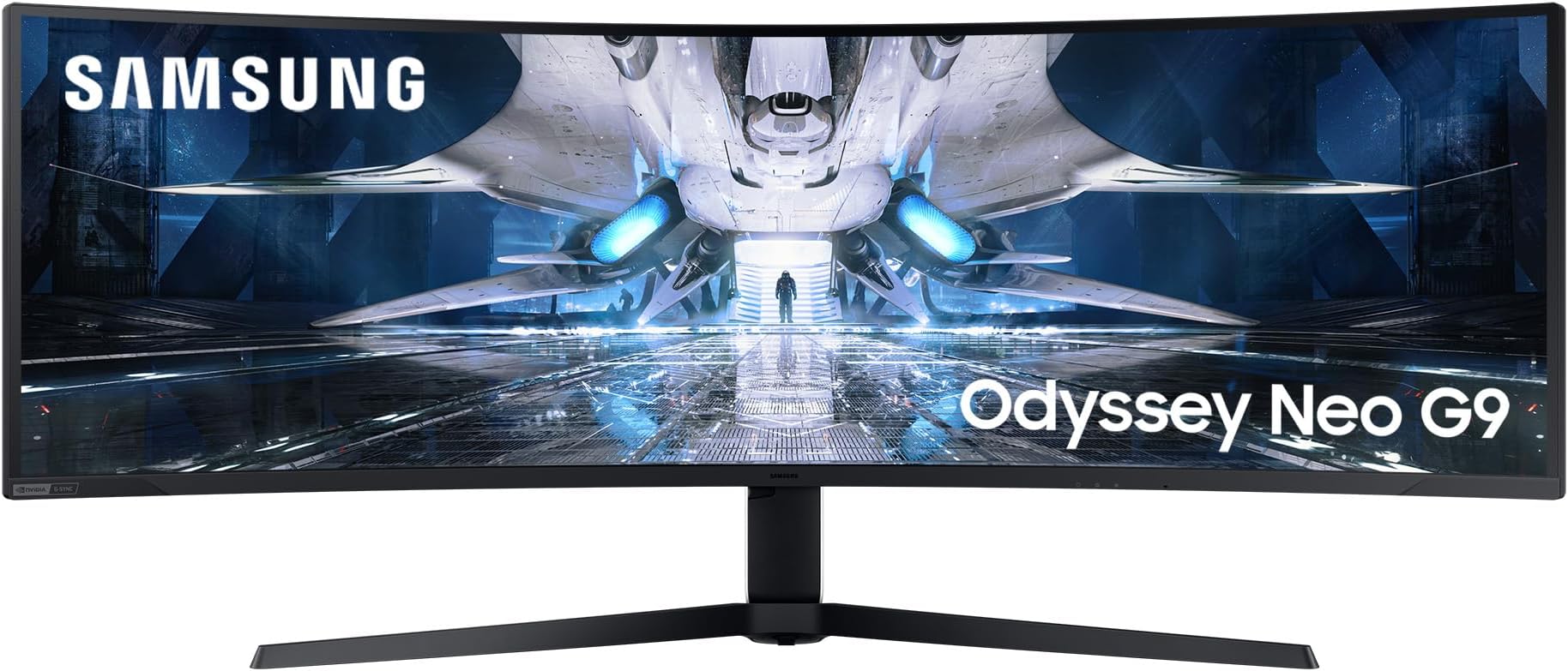Samsung Odyssey Neo AG95 LS49AG950NPXXU 49" DQHD Mini LED Curved Gaming monitor with HDMI 2.1-240Hz, 1ms, 5120x1440, HDR2000, HDMI 2.1, USB Hub, Displayport, Freesync Premium Pro, Height Adjust