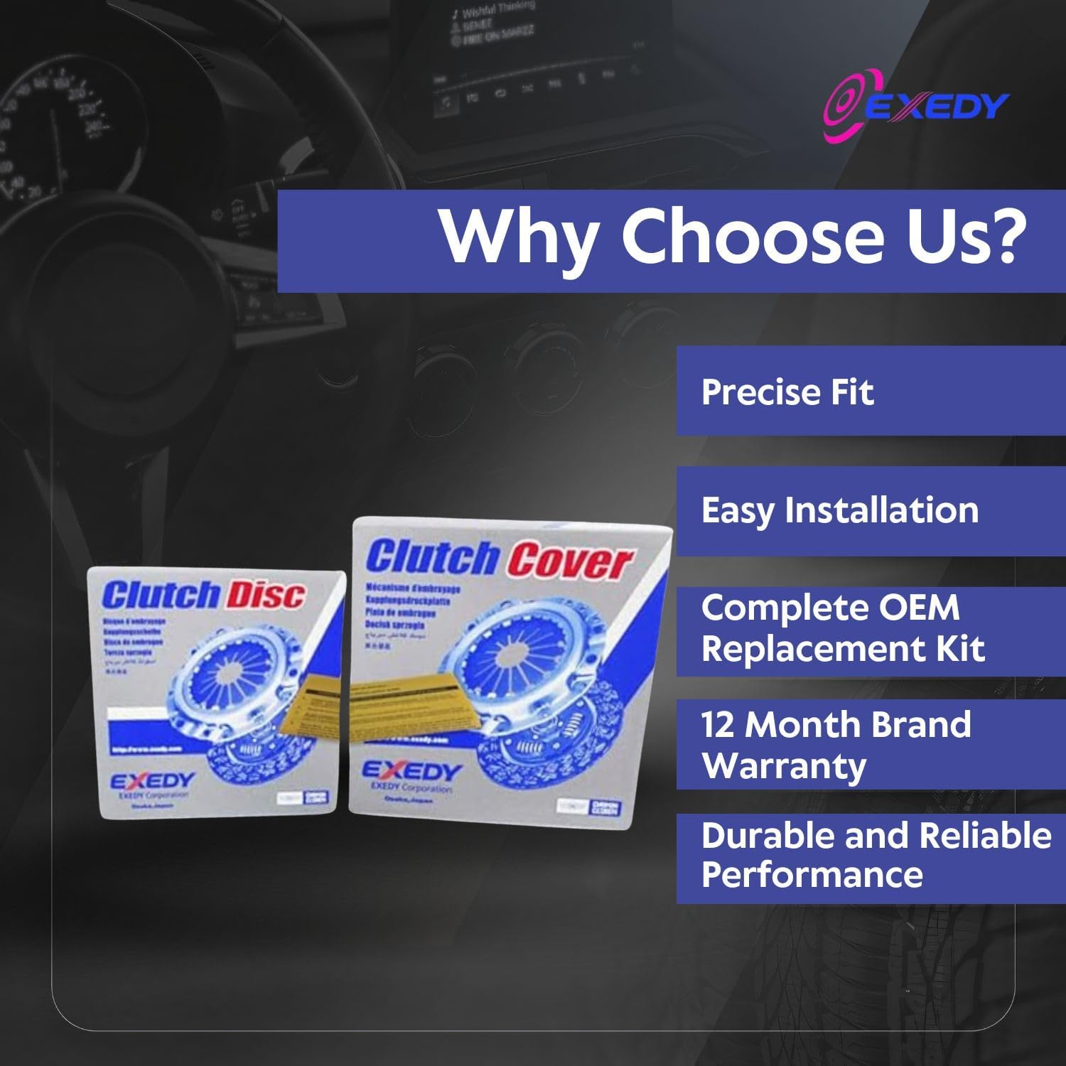 EXEDY Clutch Kit with EFT Cast Flywheel - Compatible with 2006-2014 Subaru Impreza Baja WRX EJ255 - Ideal Fit to Match Vehicle’s Performance - Comes with 12 Month Brand Warranty