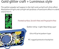 Vista 3 de Case for Huawei Nova Y71 Case Compatible with Huawei Nova Y71 Phone Case Cover [with Tempered Glass Screen Protector][Ring Support][Gold