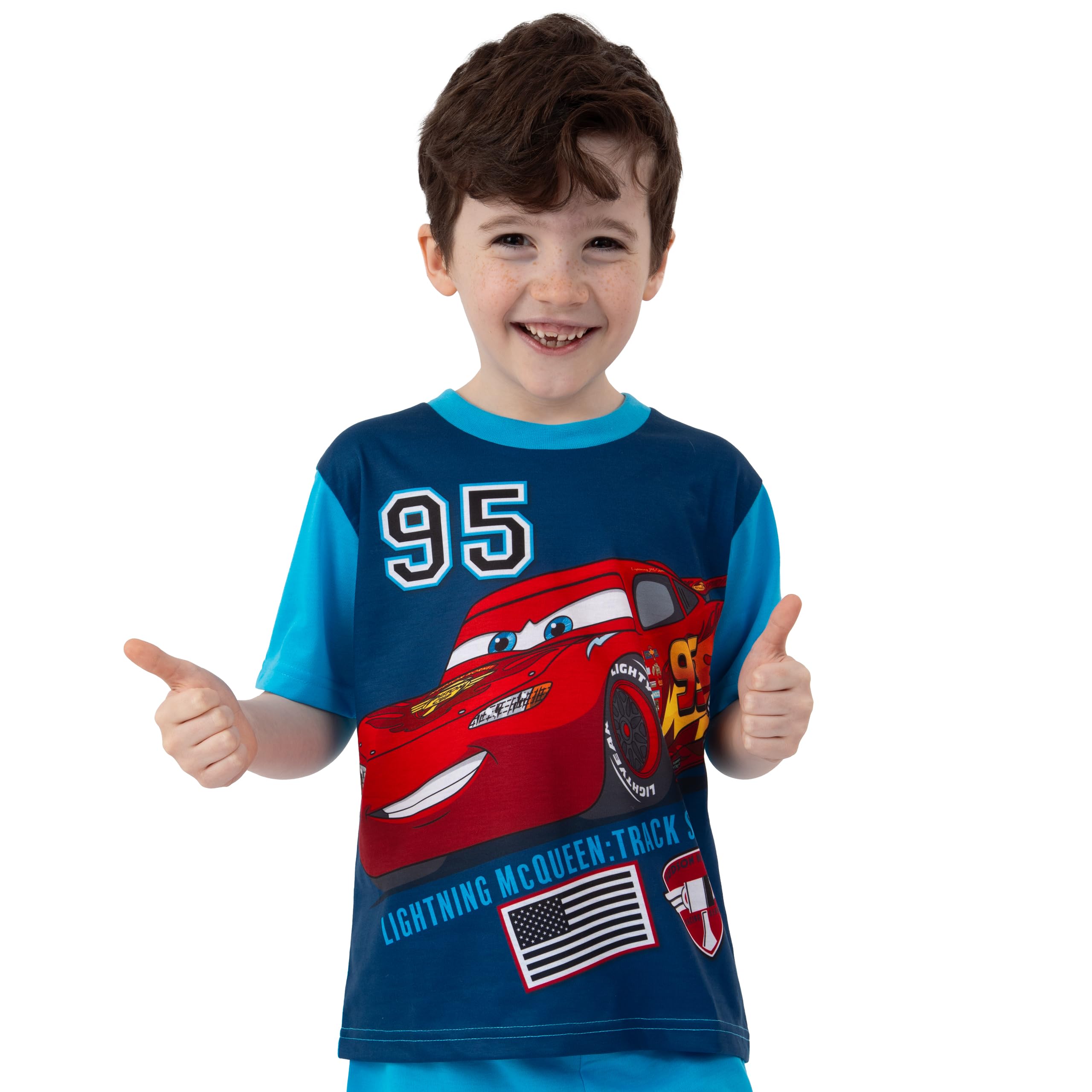Disney Cars Pyjama Garcon, Vetement Enfant Ete, Pyjama Enfant Garcon Lightning McQueen