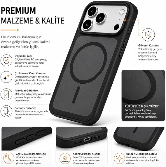 NewPole iPhone 17 Pro Max için Magsafe ile Uyumlu Kılıf Premium Yumuşak Sıvı Silikon Kılıf Mikrofiber Astar Darbeye Karşı Dayanıklı Apple iPhone 17 Pro Max ile Uyumlu Kılıf
