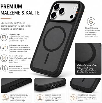 NewPole iPhone 17 Pro Max için Magsafe ile Uyumlu Kılıf Premium Yumuşak Sıvı Silikon Kılıf Mikrofiber Astar Darbeye Karşı Dayanıklı Apple iPhone 17 Pro Max ile Uyumlu Kılıf