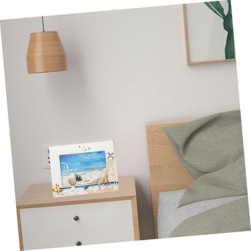 Miniatura 7 de Garneck 5 pcs photo frame wooden beach Ornament decoraciones para salas de casa nautical picture frames beach themed decoration Nautical Photo