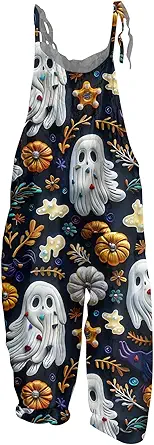OIOLOYJM Plus Size Halloween Costumes Woman 2025 Ugly Christmas Jumpsuit for Women Overalls Rompers Dresses Pajamas Outfits