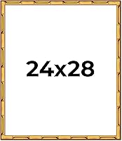 Vista 39 de Poster Palooza Marco de bambú dorado de 12 x 10 pulgadas de ancho, marco de madera maciza moldeado con plexiglás acrílico UV, respaldo de tablero